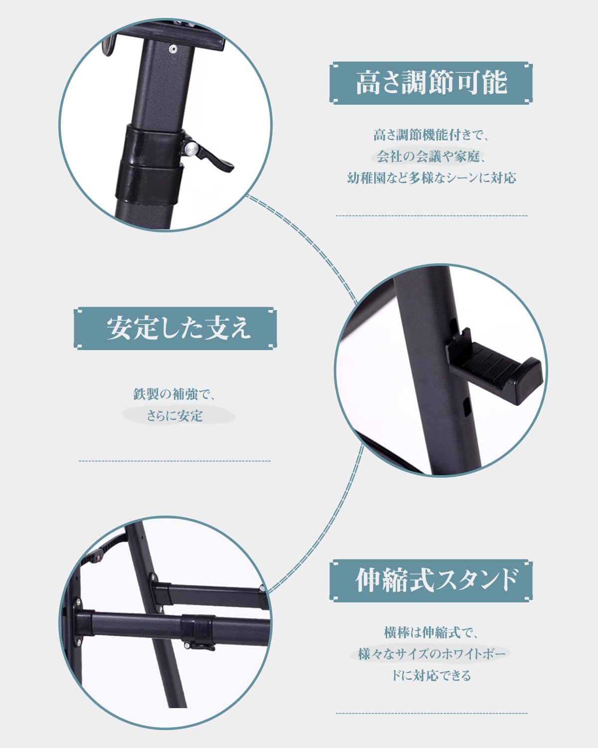 ホワイトボード 高さ幅調節可能 折りたたみ式 600×900mm 会議 オフィス Amazon.co.jp: AOVOCO ホワイトボード 高さと幅調節可能